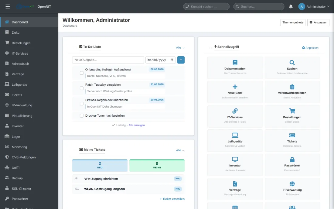 OpenNIT Dashboard